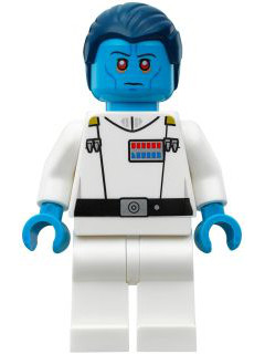 LEGO Minifigure -- Admiral Thrawn (75170)-Star Wars / Star Wars Rebels -- SW0811 -- Creative Brick Builders